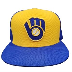 New Era 59Fifty Milwaukee Brewers 2016 Batting Practice Cap Size 7 1/4